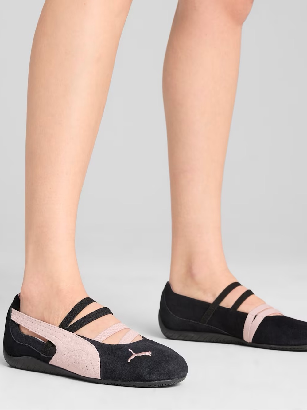 PUMA Speedcat ballet suede flats Black-Mauve Mist US 8